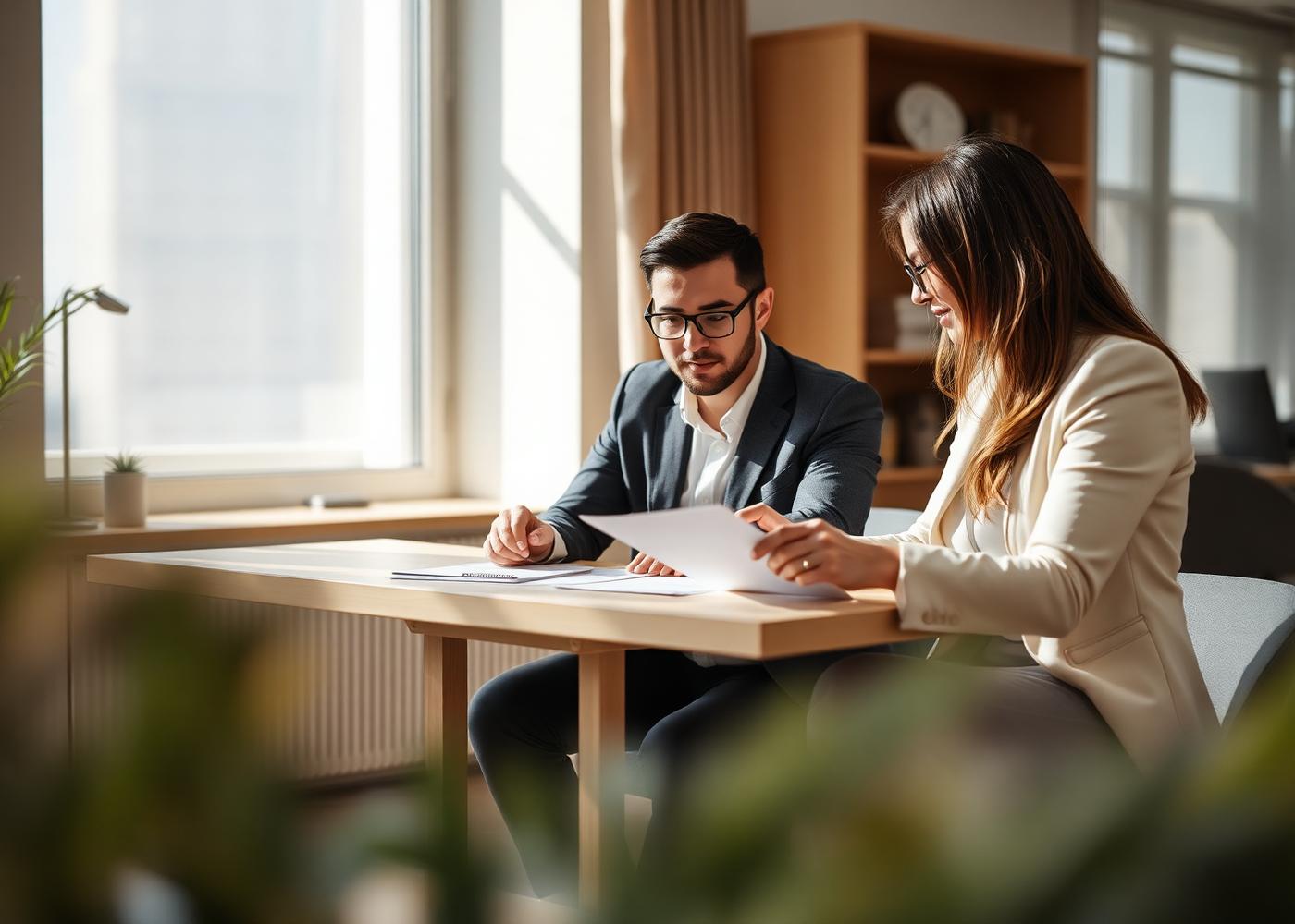 P&P consultant meeting a client