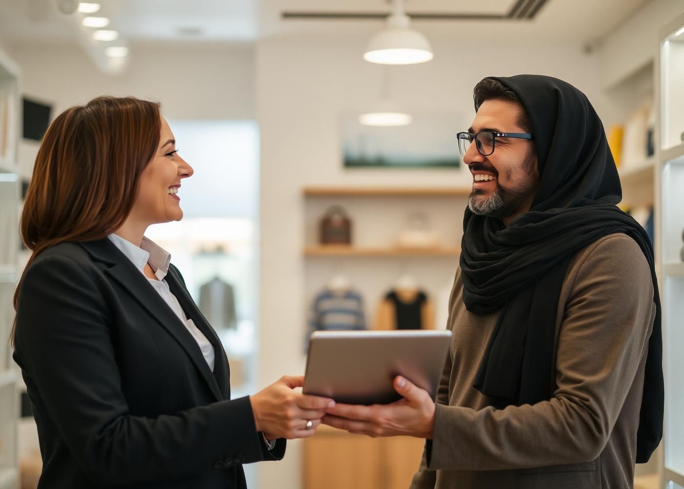 Advisor meeting a UAE business owner
