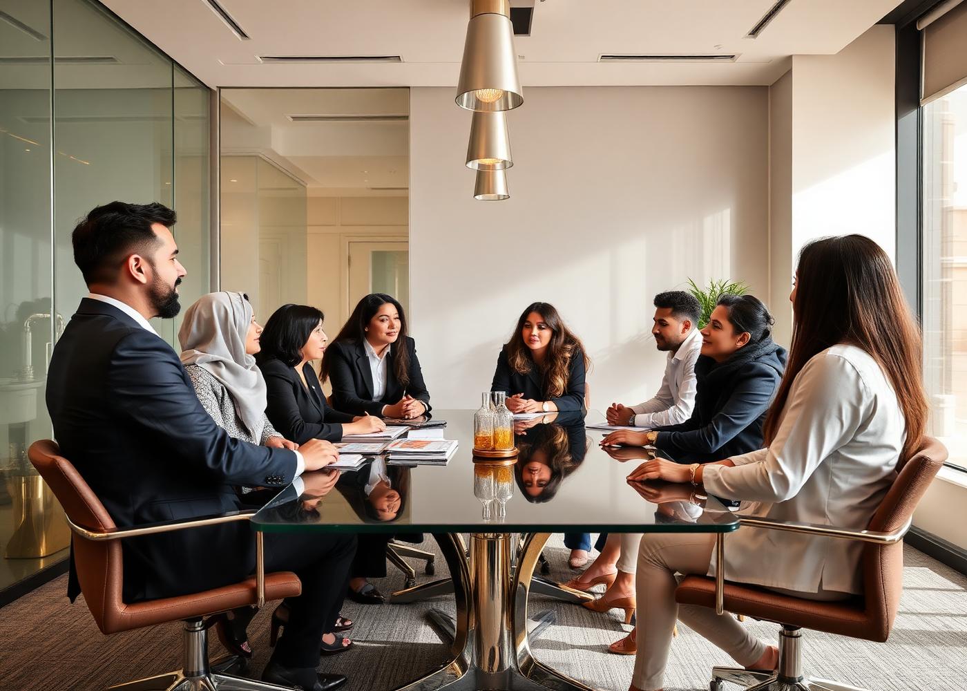 P&P advisors in a client meeting